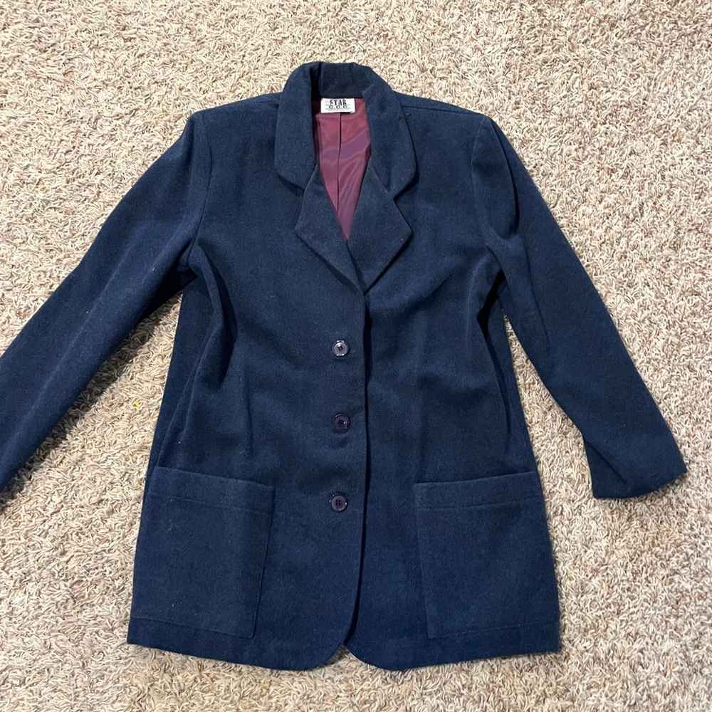 Woman's vintage wool blazer size small with shoulder pads
